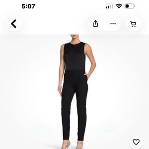 Diane Von Furstenberg Black Sleeveless Jumpsuit
